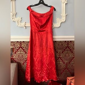 Red Satin 80s Holiday Set